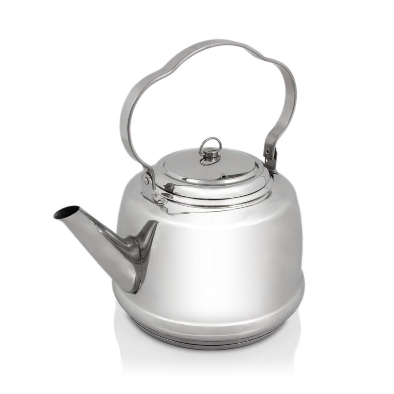 Petromax Stainless Steel Teakettle for Indoor/Outdoor Use Over an Open Campfire or in your Kitchen